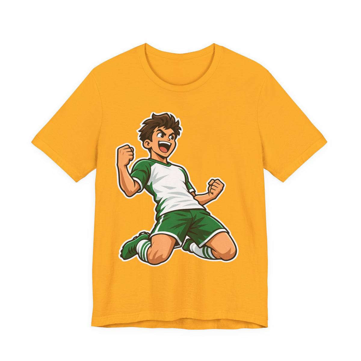 Soccer Cartoon Mascot Tee | Goal Celebration Kids Design | Funny Soccer Player Shirt | Soccer Mascot Gift | Youth Soccer Gift | Soccer Team Kids Design