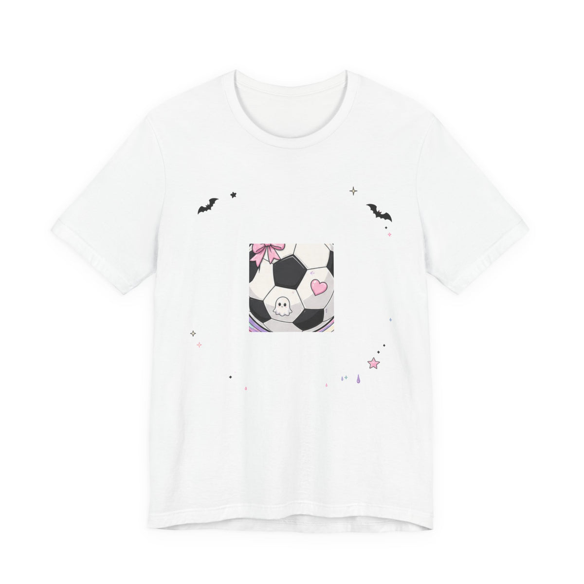 Eat Sleep Soccer Repeat Tee | Pastel Soccer Badge Shirt | Soccer Gift Tee | Cute Soccer Ball Design