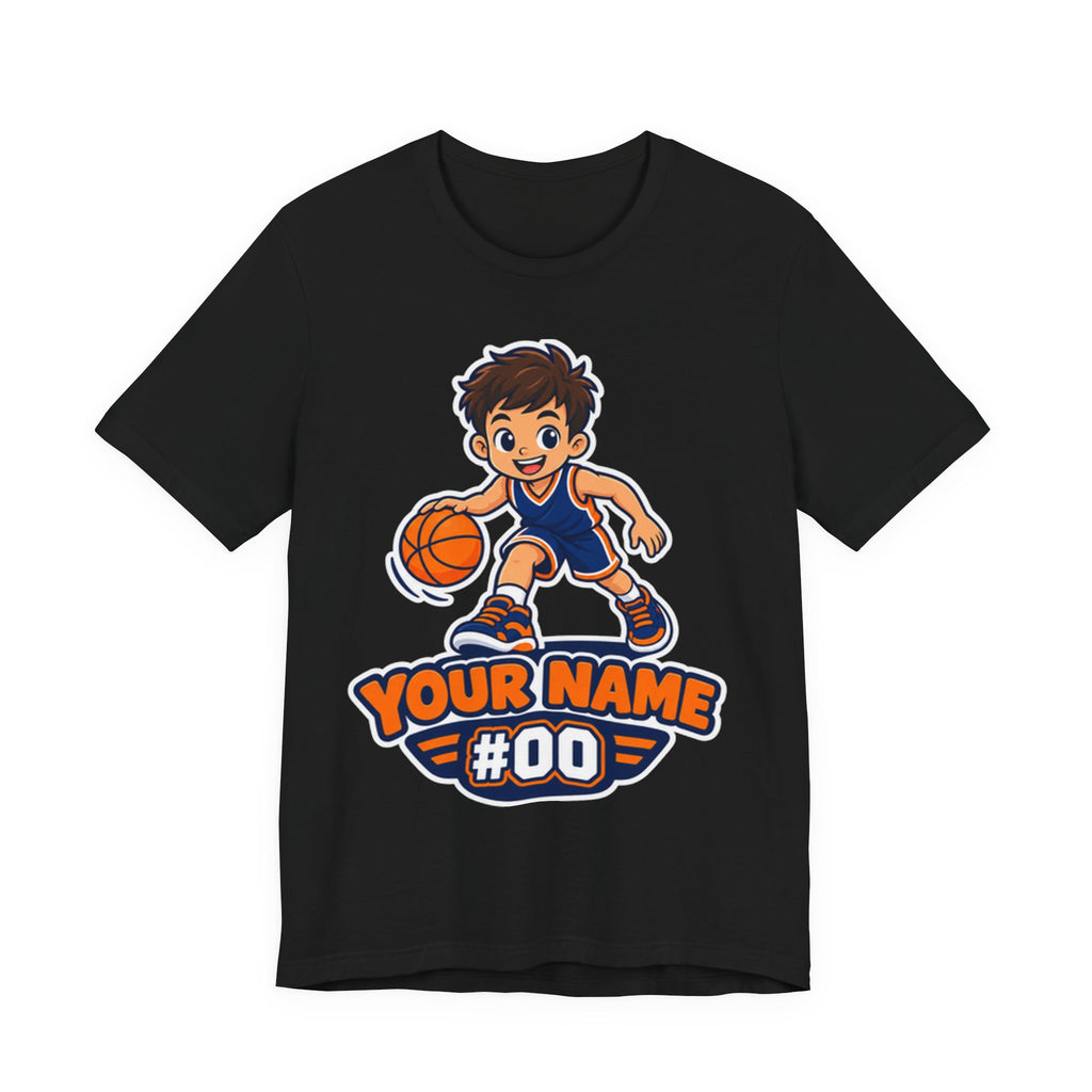 Personalized Basketball Kid T-Shirt | Custom Name Number Youth Tee | Custom Basketball Player Shirt | Personalized Basketball Gift Shirt