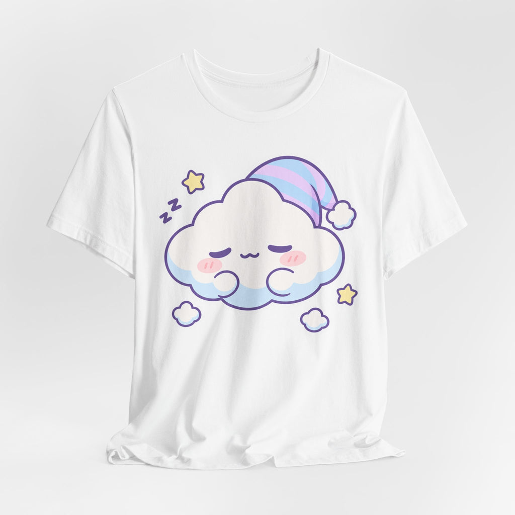 No Thoughts Just Vibes T-Shirt | Kawaii Cute Cloud Tee | Relaxed TikTok Trend Gift Shirt