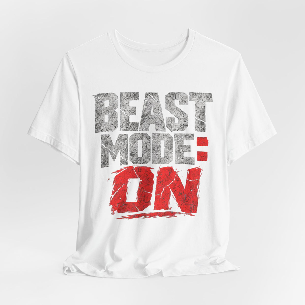 Beast Mode Gym Grunge T-Shirt | Workout Motivation Tee | Fitness Gym Gift Shirt