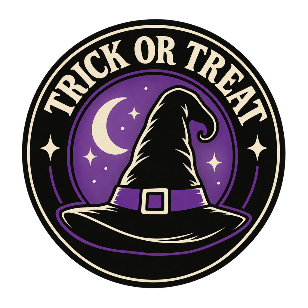 [Digital Download] Retro Witch Hat T-Shirt SVG PNG EPS Cricut Silhouette Sublimation Design