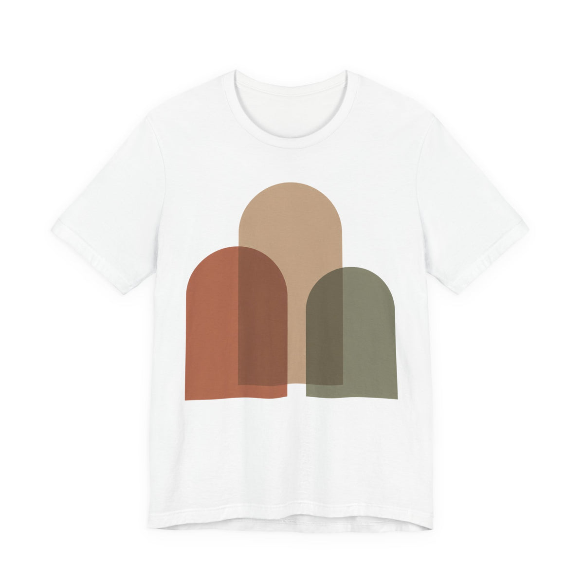 Abstract Arch Trio Minimalist T-Shirt | Modern Geometric Art Tee | Contemporary Design Gift Shirt