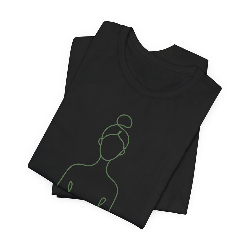 Yoga Flow Minimalist Line Art T-Shirt | Breathe and Flow Yoga Tee | Zen Yoga Gift Shirt