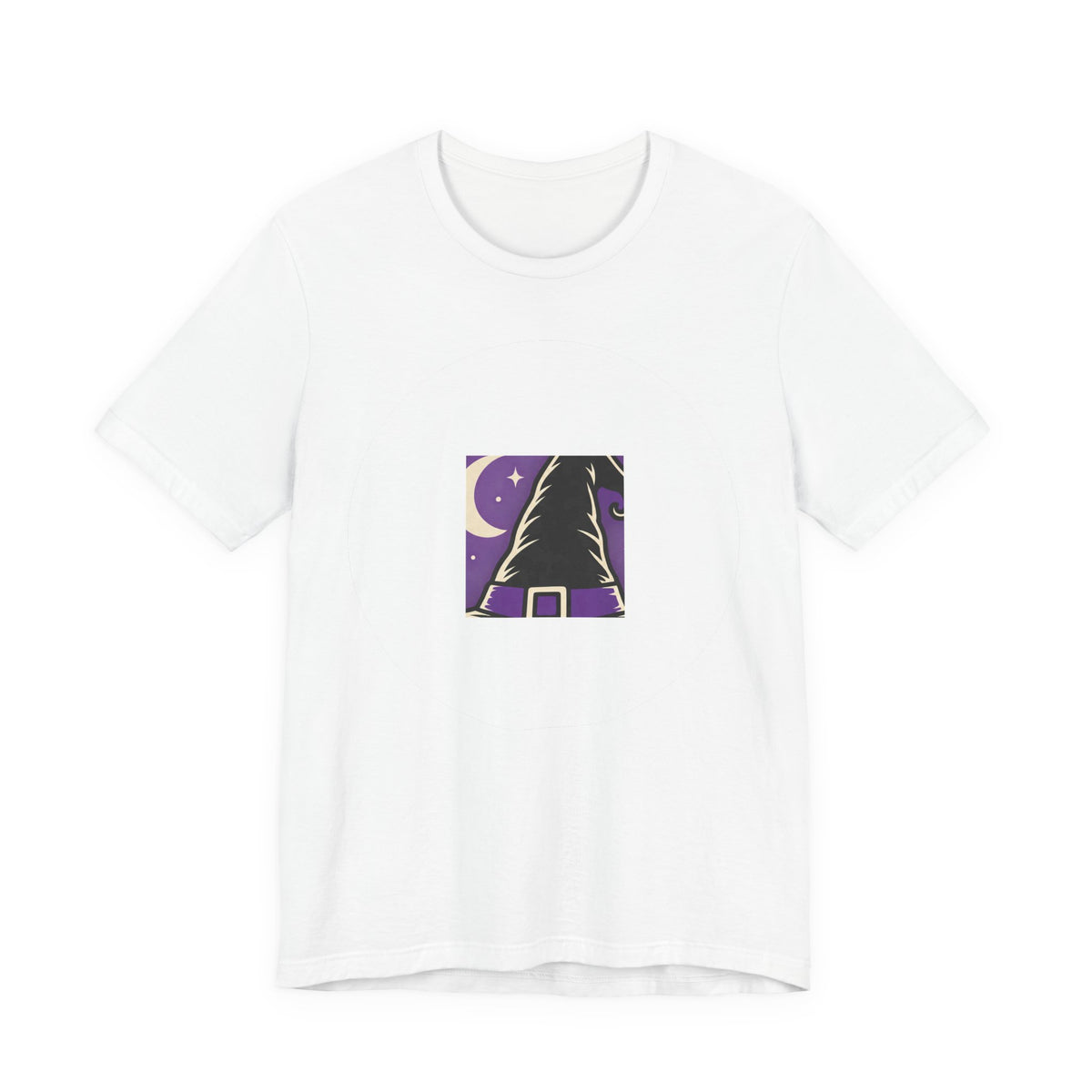Retro Witch Hat T-Shirt | Halloween Trick or Treat Badge Tee | Witchy Gift Shirt