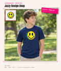 [Digital Download] Y2K Glitch Smiley Tee SVG PNG EPS Cricut Silhouette Sublimation Design