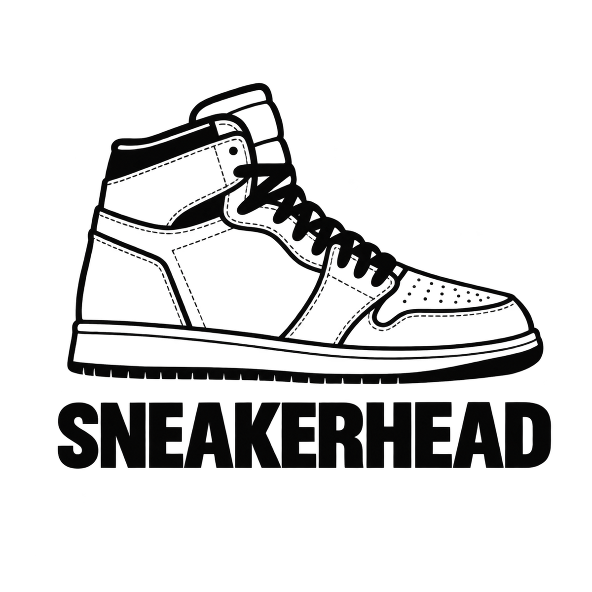 [Digital Download] Sneakerhead Line Art Tee SVG PNG EPS Cricut Silhouette Sublimation Design
