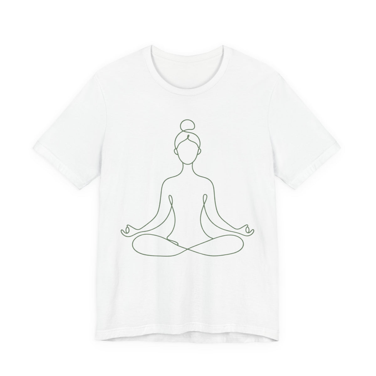 Yoga Flow Minimalist Line Art T-Shirt | Breathe and Flow Yoga Tee | Zen Yoga Gift Shirt
