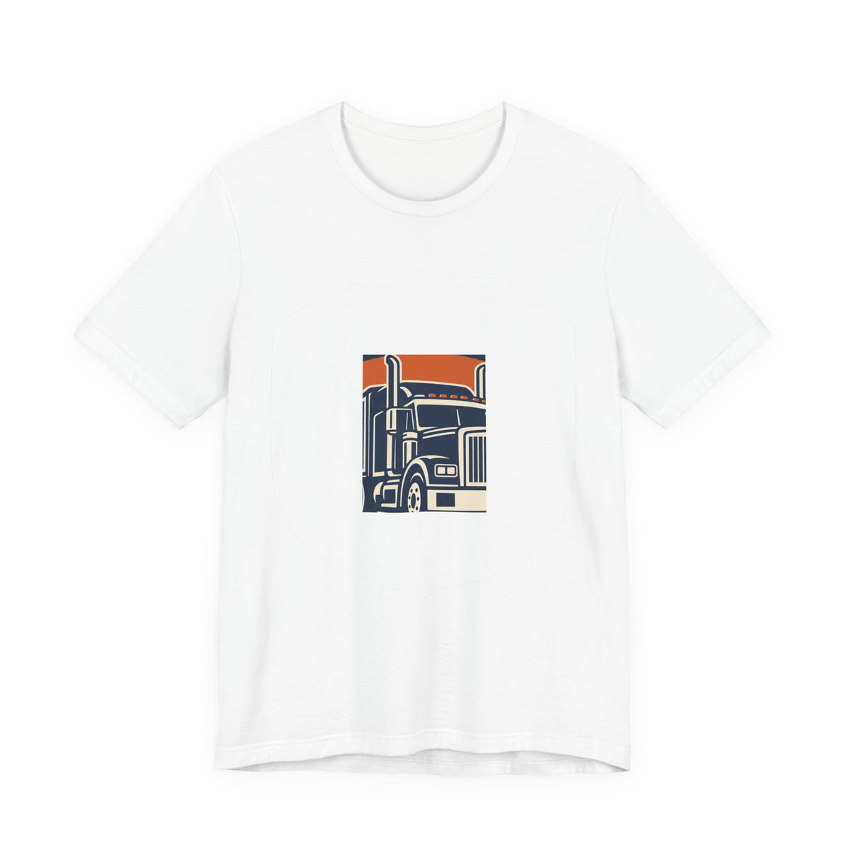 Big Rig Trucker Retro Badge T-Shirt | Truck Driver Gift Shirt | Trucker Life Tee | CDL Driver Gift
