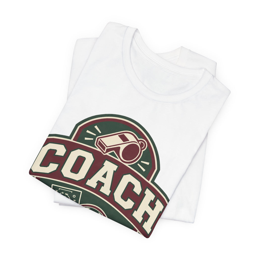 Soccer Coach Tee | Coach Whistle Tactics Badge Design | Soccer Coach Shirt | Coach Appreciation Gift | Soccer Coach Gift | Team Coach Badge Design