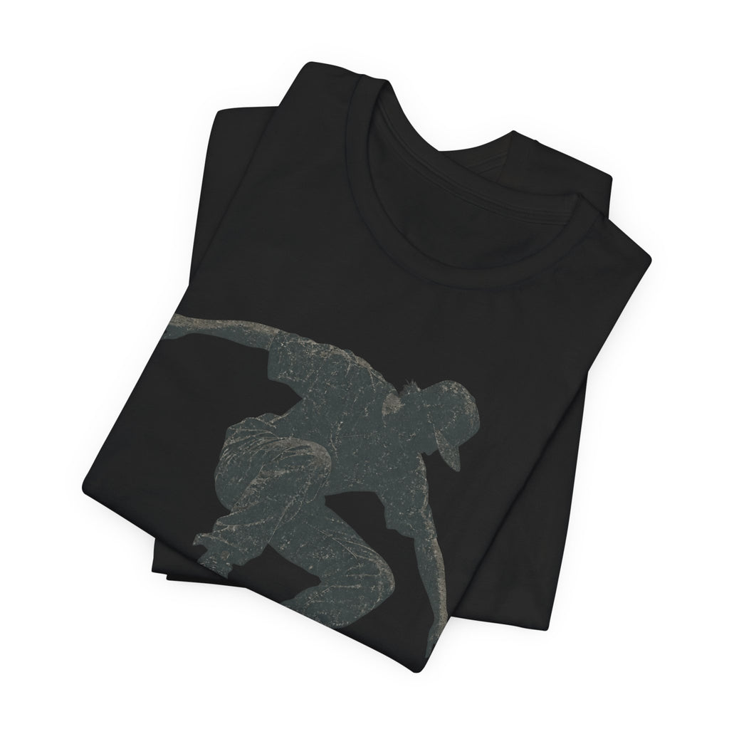 Skate Grunge Silhouette Tee | Skater Trick Design Shirt | Skateboard Streetwear Shirt | Skater Gift Tee