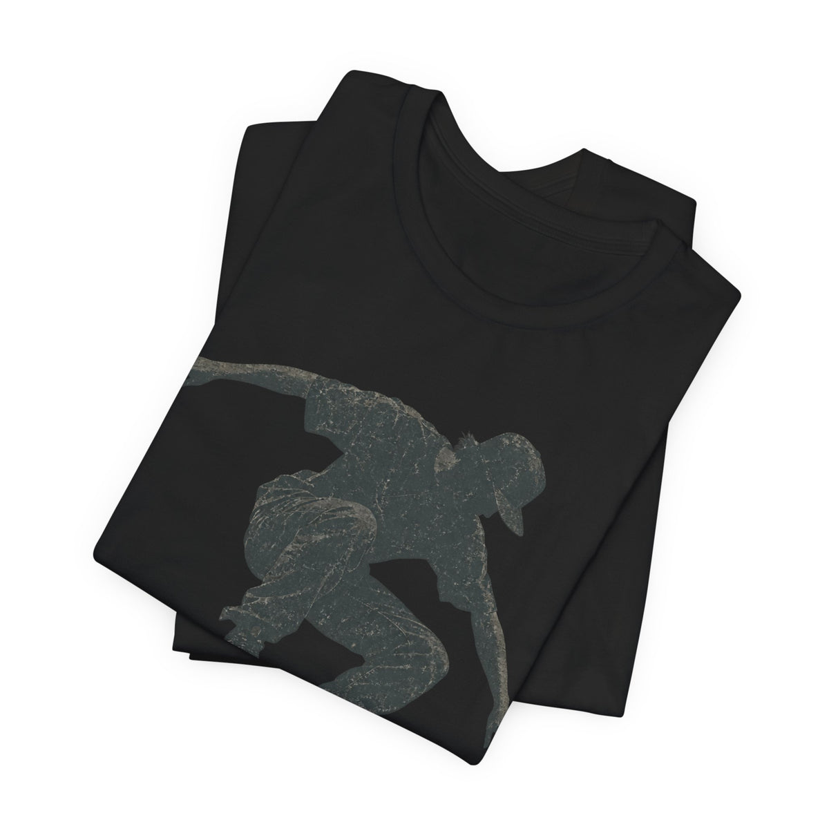 Skate Grunge Silhouette Tee | Skater Trick Design Shirt | Skateboard Streetwear Shirt | Skater Gift Tee