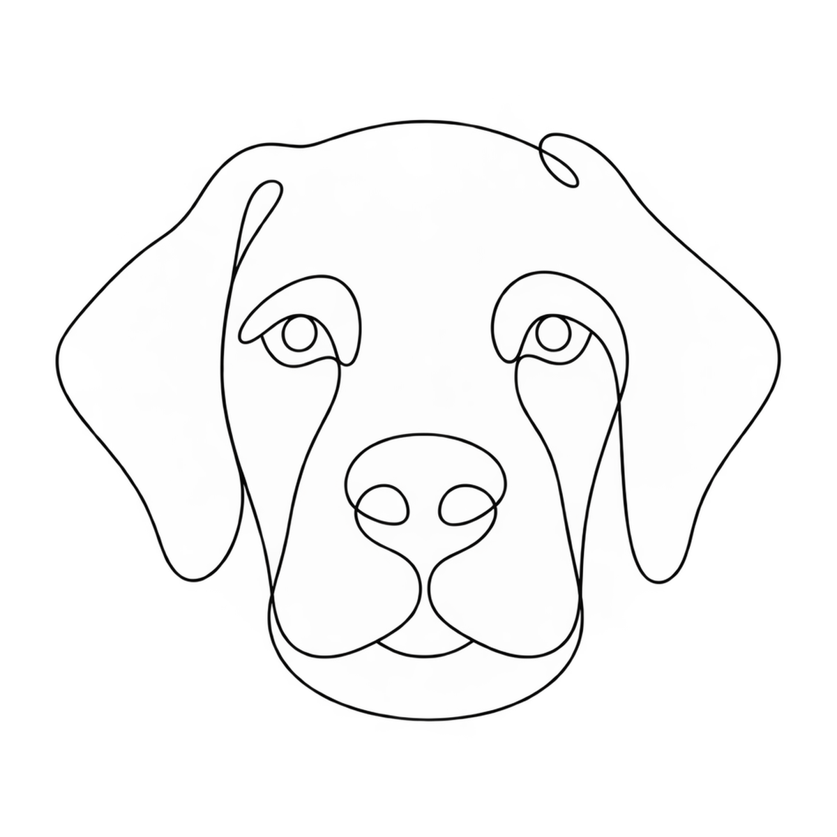 [Digital Download] Dog Mom Minimalist Line Art T-Shirt SVG PNG EPS Cricut Silhouette Sublimation Design