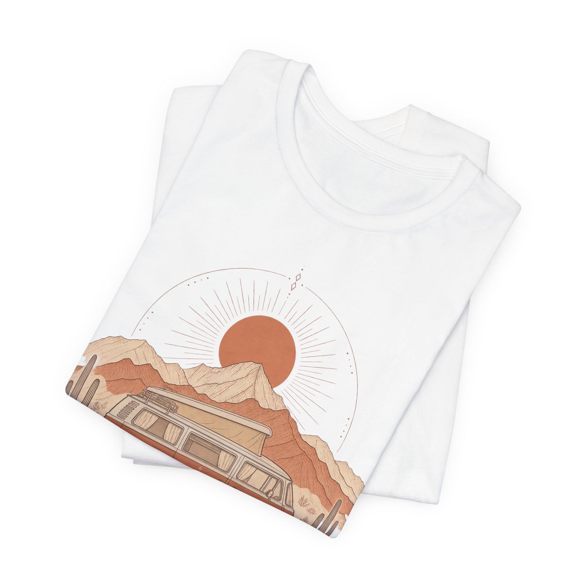Van Life Boho Sunset T-Shirt | Camper Van Road Trip Tee | Digital Nomad Gift Shirt