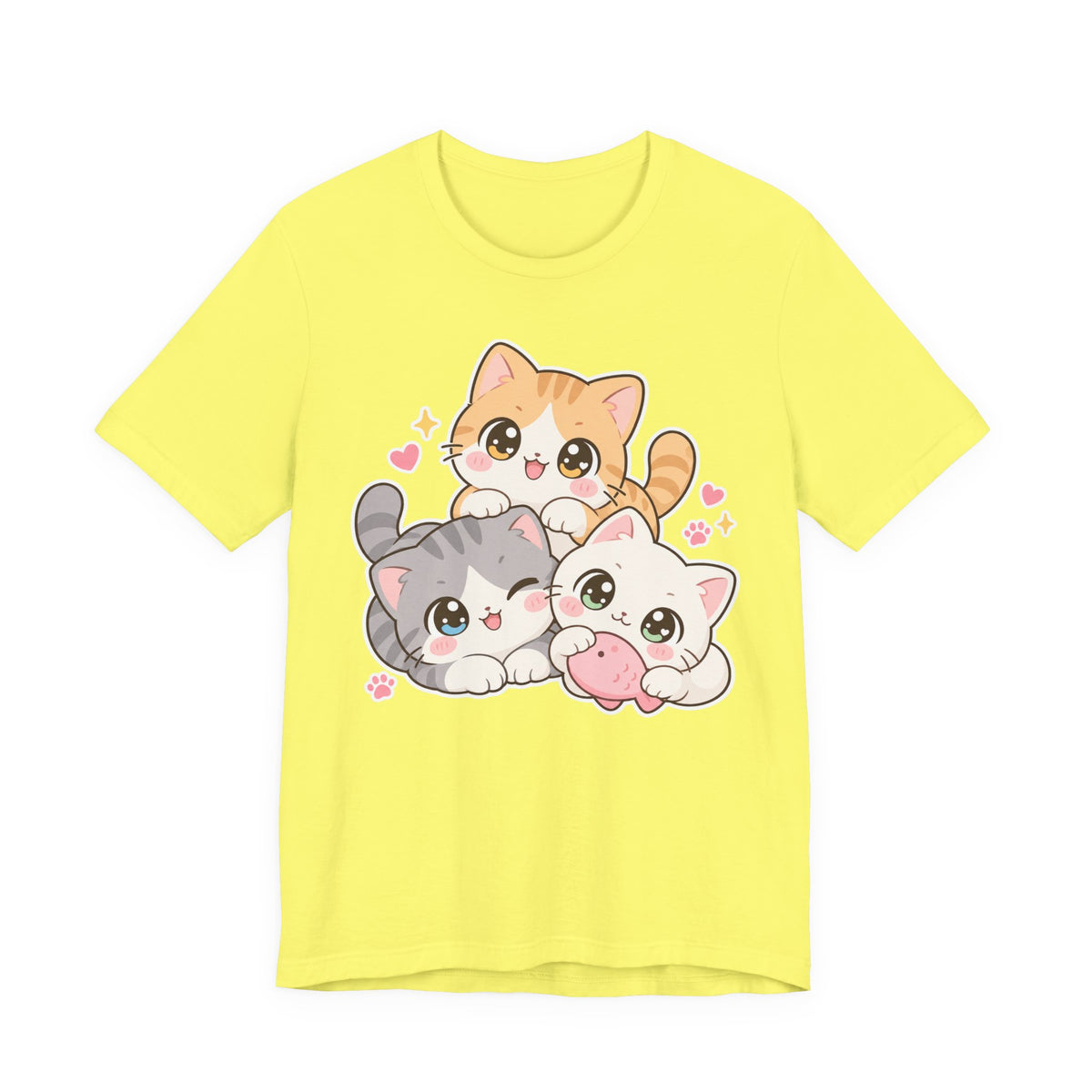 Cat Lady Kawaii T-Shirt | Cute Chibi Cat Design Tee | Cat Lover Gift Shirt