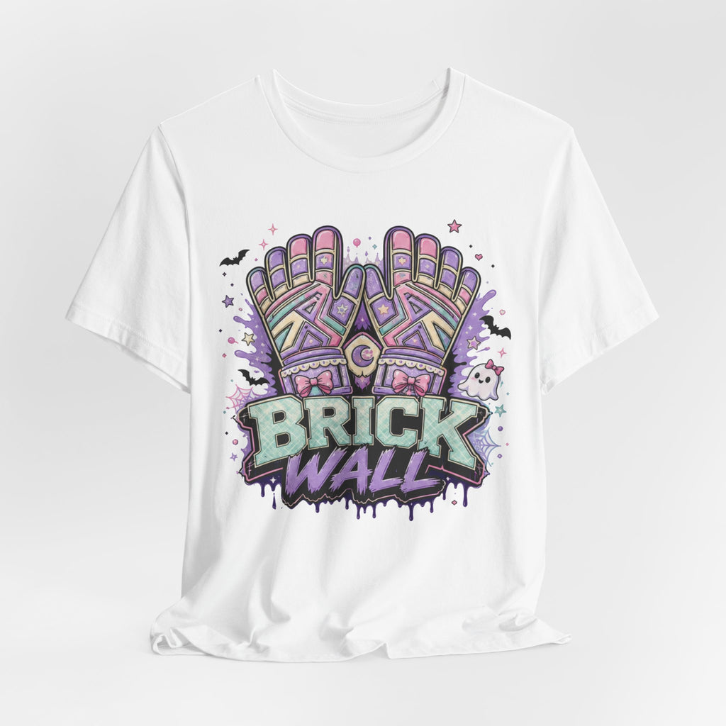 Brick Wall Goalkeeper Tee | Pastel Soccer Gloves Shirt | Soccer Goalkeeper Gift | Halloween Soccer Design