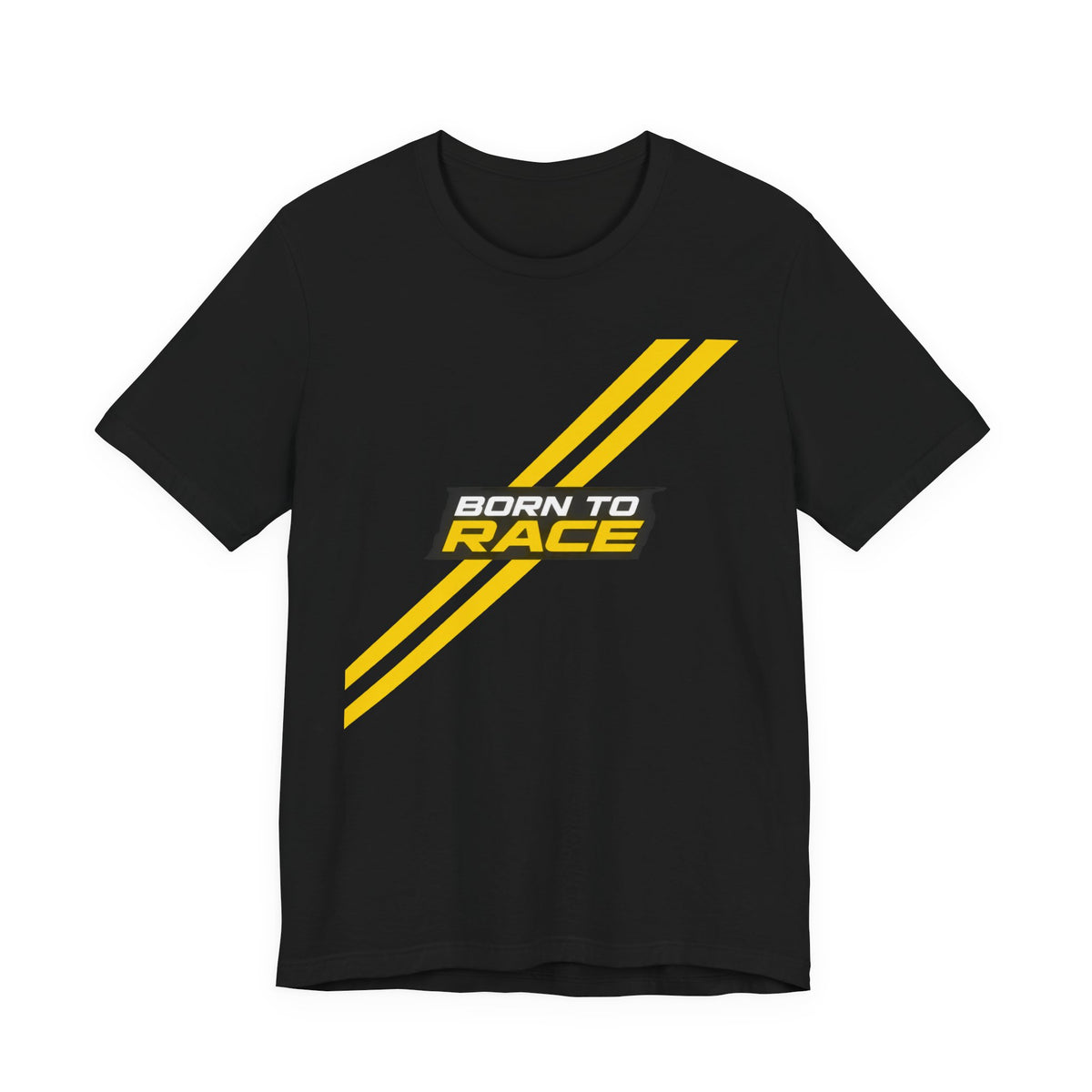 Born To Race Racing Stripes T-Shirt | Minimalist Motorsport Tee | Speed Lover Gift Shirt