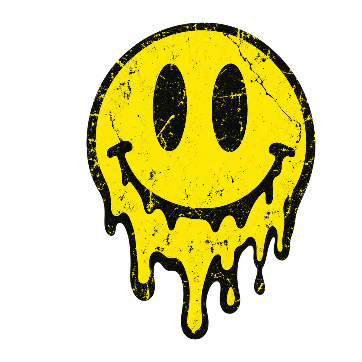 [Digital Download] Acid Smiley T-Shirt SVG PNG EPS Cricut Silhouette Sublimation Design