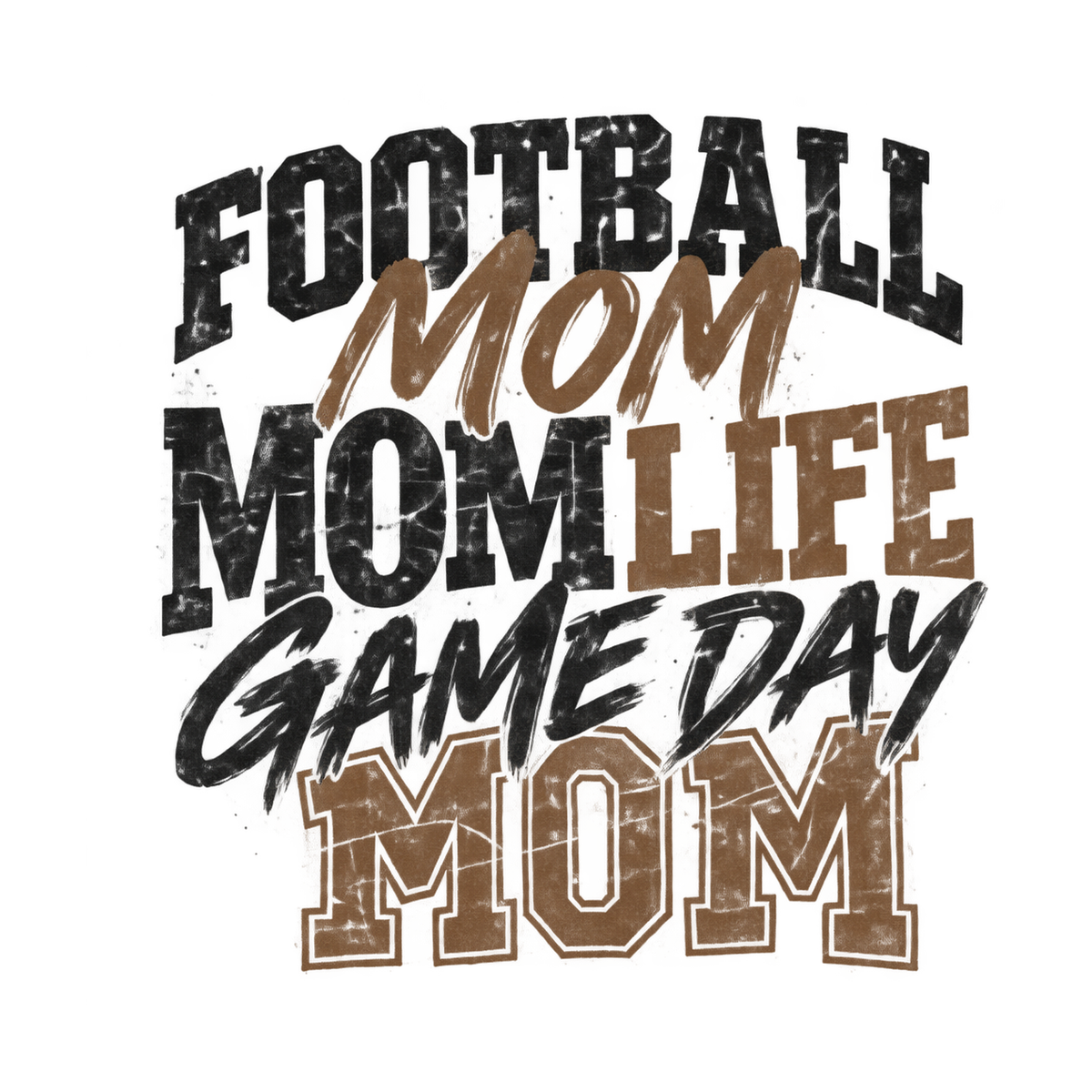 [Digital Download] Football Mom Grunge Tee SVG PNG EPS Cricut Silhouette Sublimation Design