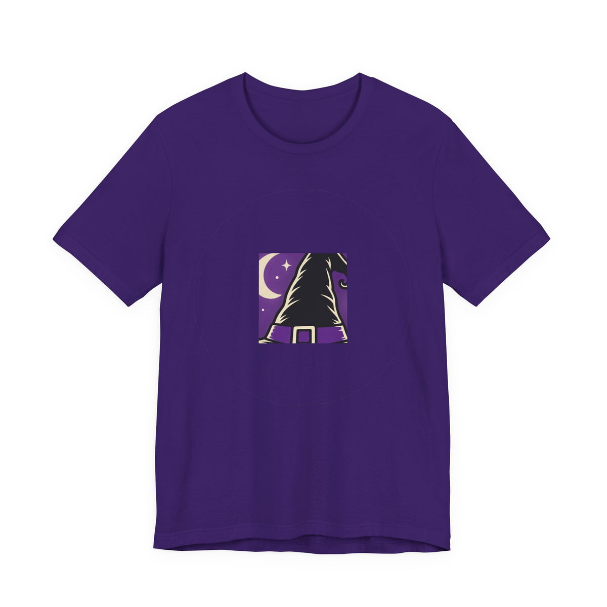 Retro Witch Hat T-Shirt | Halloween Trick or Treat Badge Tee | Witchy Gift Shirt