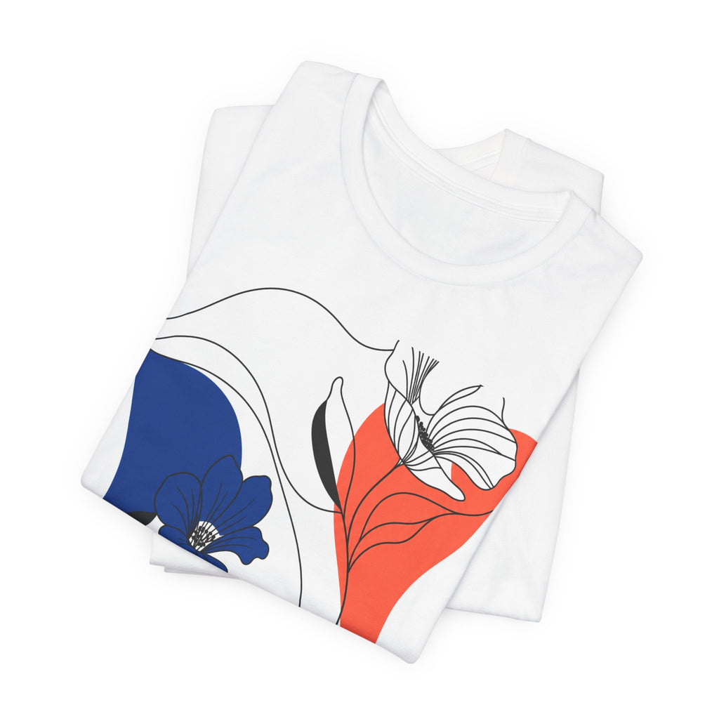 Abstract Floral Design Tee 01