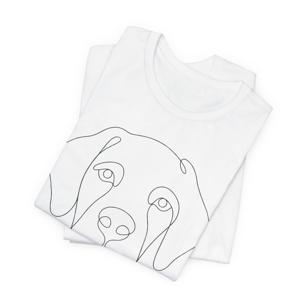 Dog Mom Minimalist Line Art T-Shirt | One Line Dog Design Tee | Dog Lover Gift Shirt