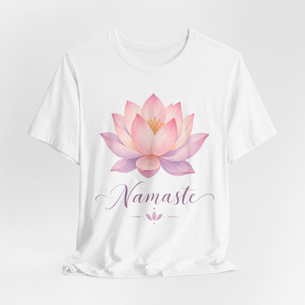Namaste Watercolor Lotus T-Shirt | Yoga Meditation Tee | Spiritual Mindful Gift Shirt