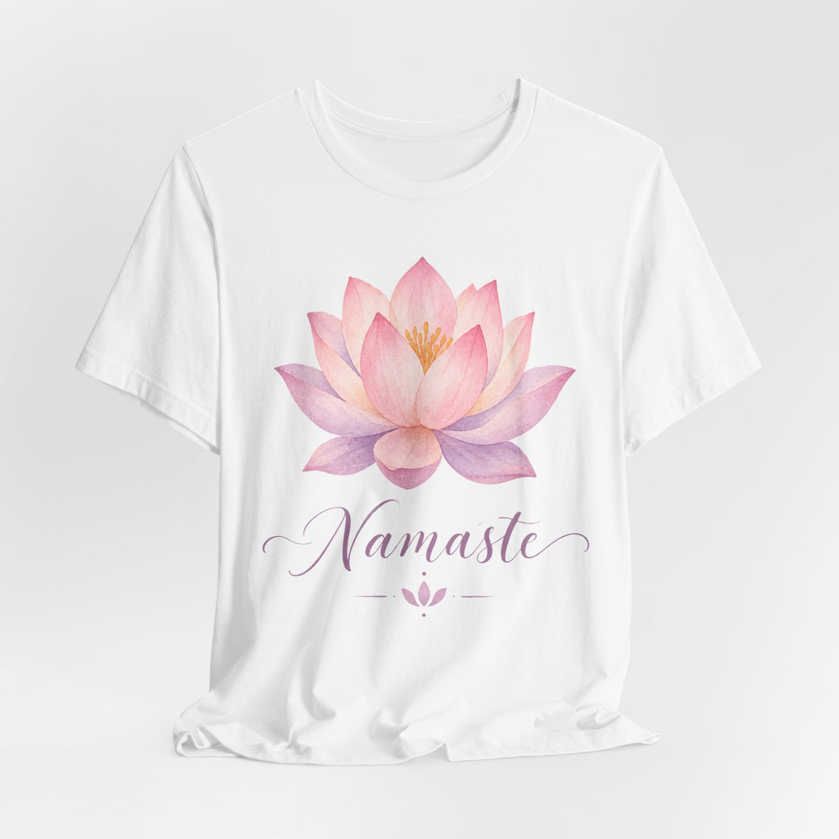 Namaste Watercolor Lotus T-Shirt | Yoga Meditation Tee | Spiritual Mindful Gift Shirt