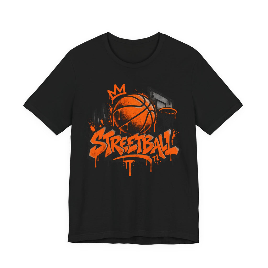 Streetball Graffiti T-Shirt | Urban Basketball Tee for Kids | Basketball Streetwear Shirt | Basketball Graffiti Gift Shirt