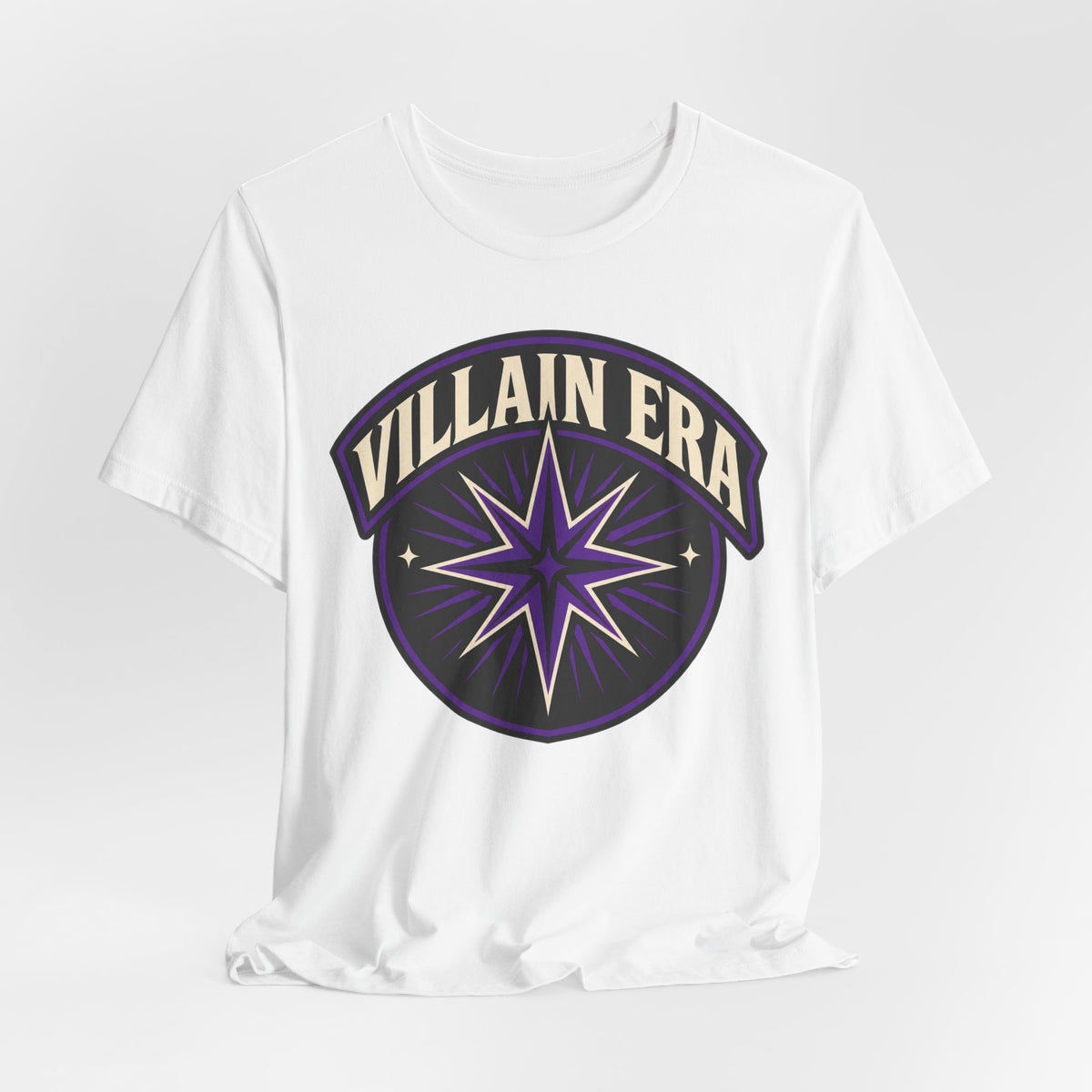 Villain Era T-Shirt | Bold Retro Badge Tee | Self Love Trend Statement Shirt