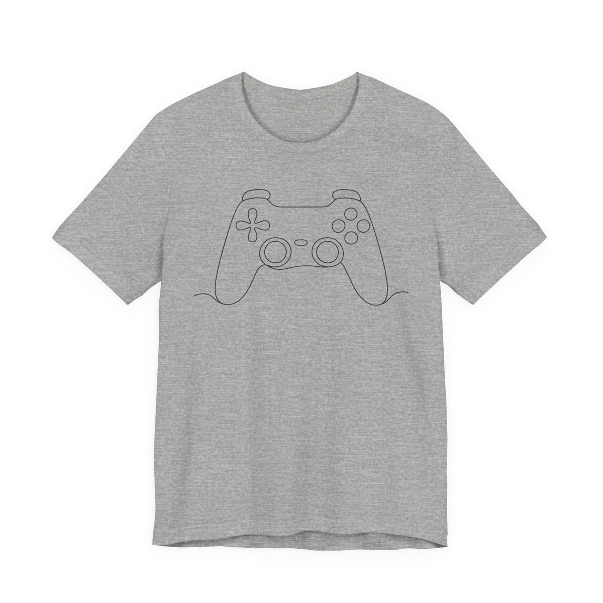Gaming Controller Minimalist Line Art T-Shirt | Clean Line Gamer Tee | Modern Gamer Gift Shirt