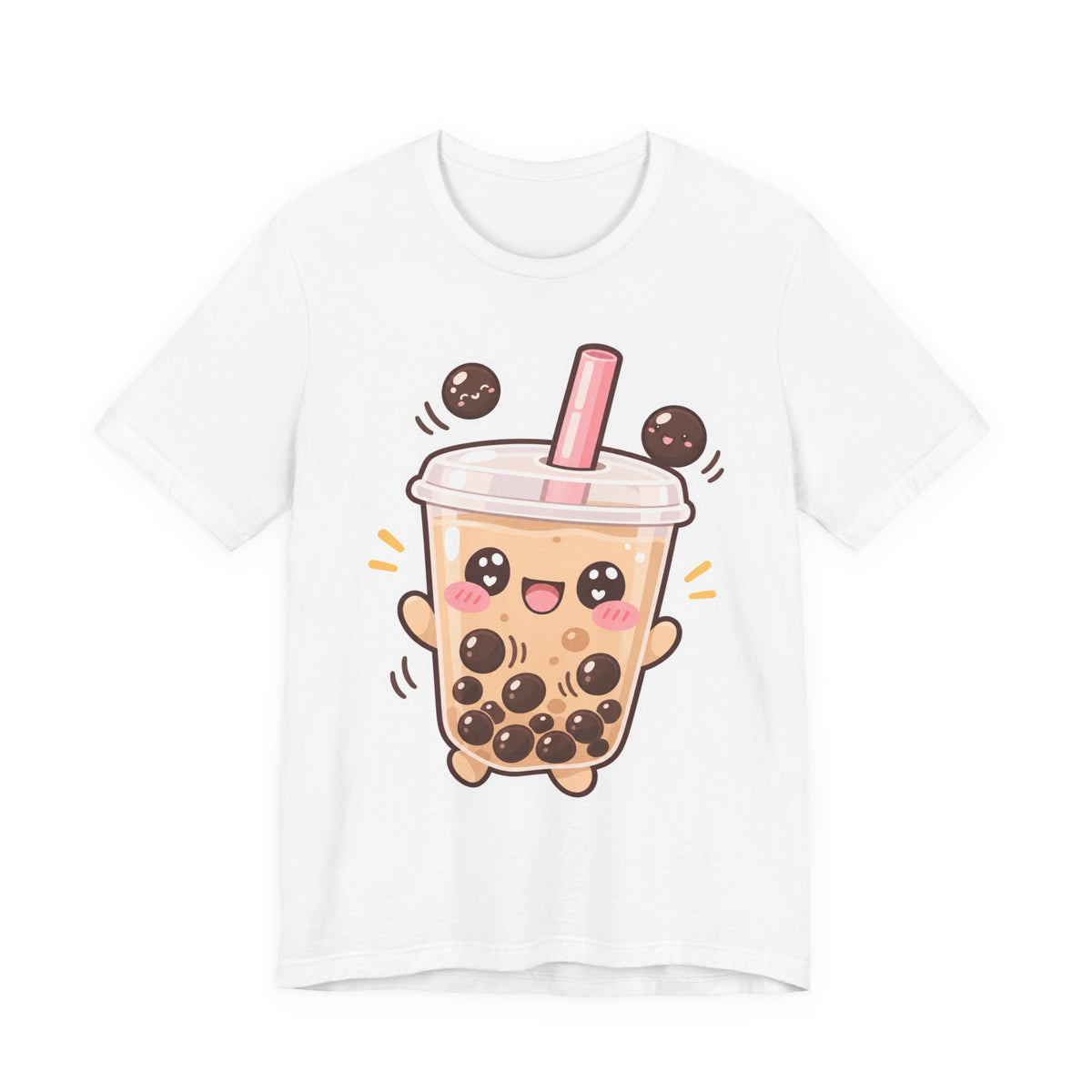 Kawaii Boba Tea T-Shirt | Cute Bubble Tea Character Tee | Kawaii Drink Lover Gift Shirt