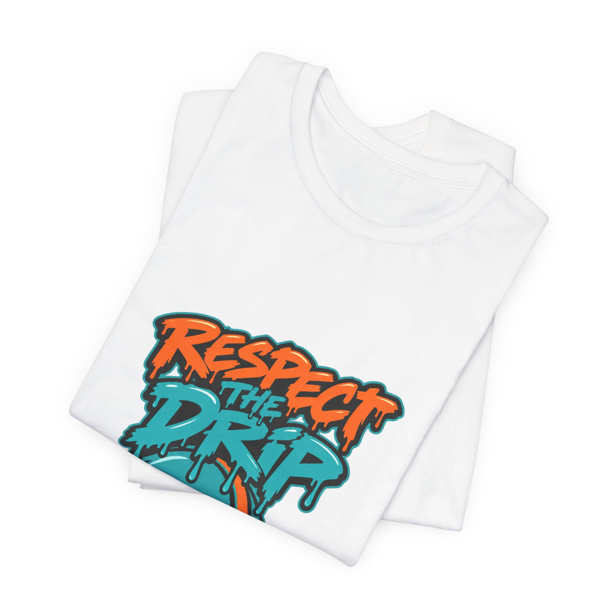 Respect The Drip Tee | Football Paint Drip Helmet Shirt | Football Graphic Gift | Bold Sports Streetwear Tee