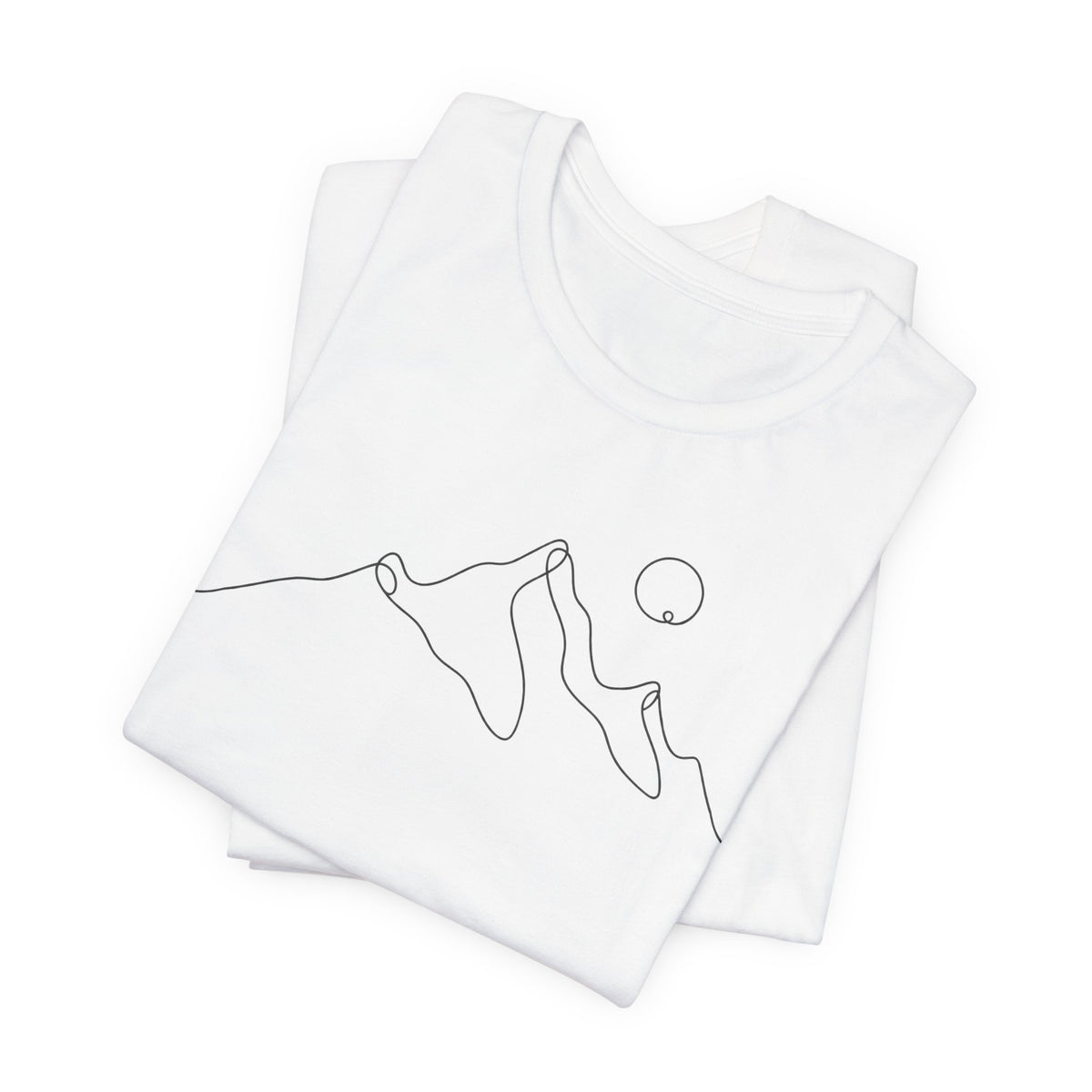 Wanderlust Mountain Line Art T-Shirt | Minimalist Hiking Tee | Adventure Travel Gift Shirt