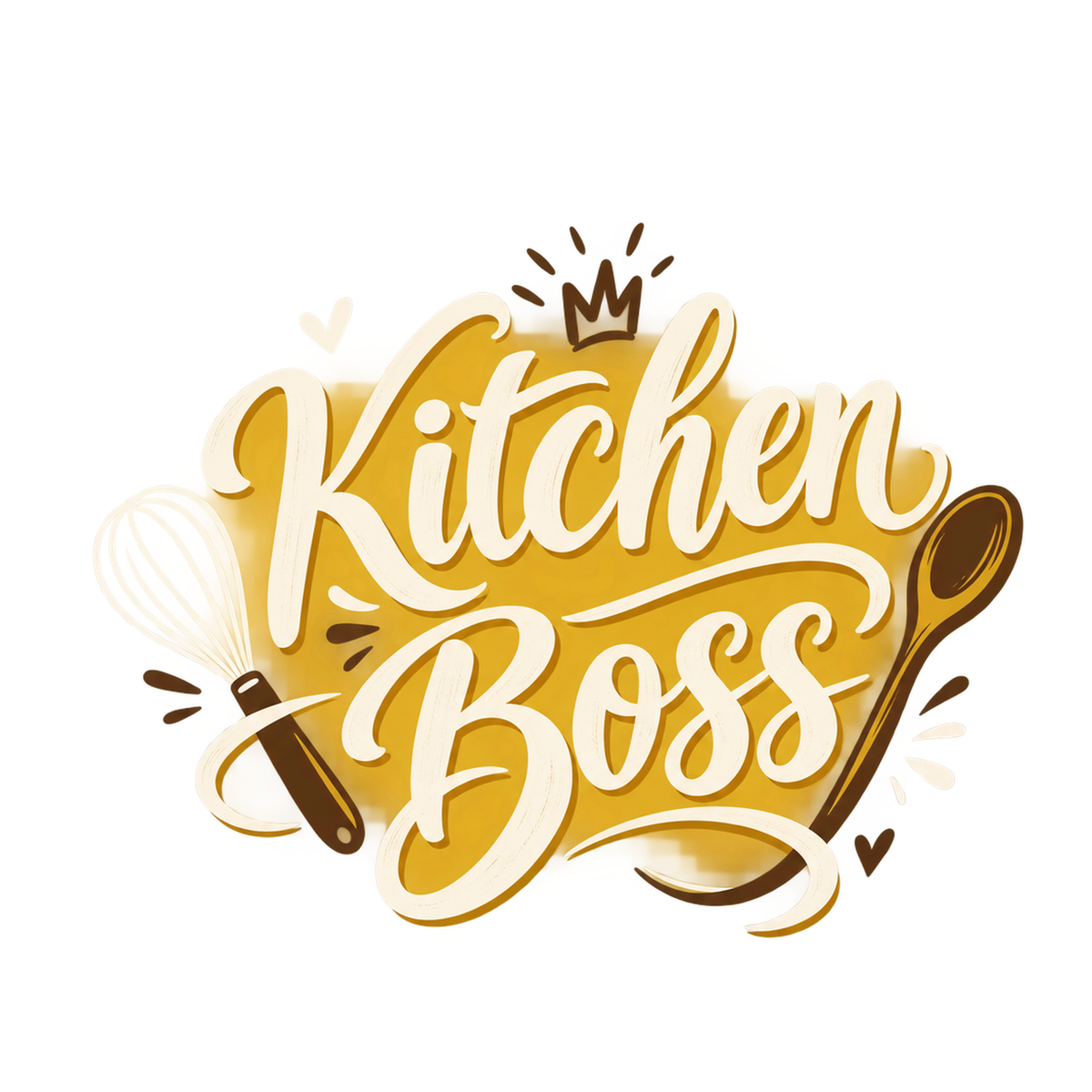 [Digital Download] Kitchen Boss Chef Script T-Shirt SVG PNG EPS Cricut Silhouette Sublimation Design
