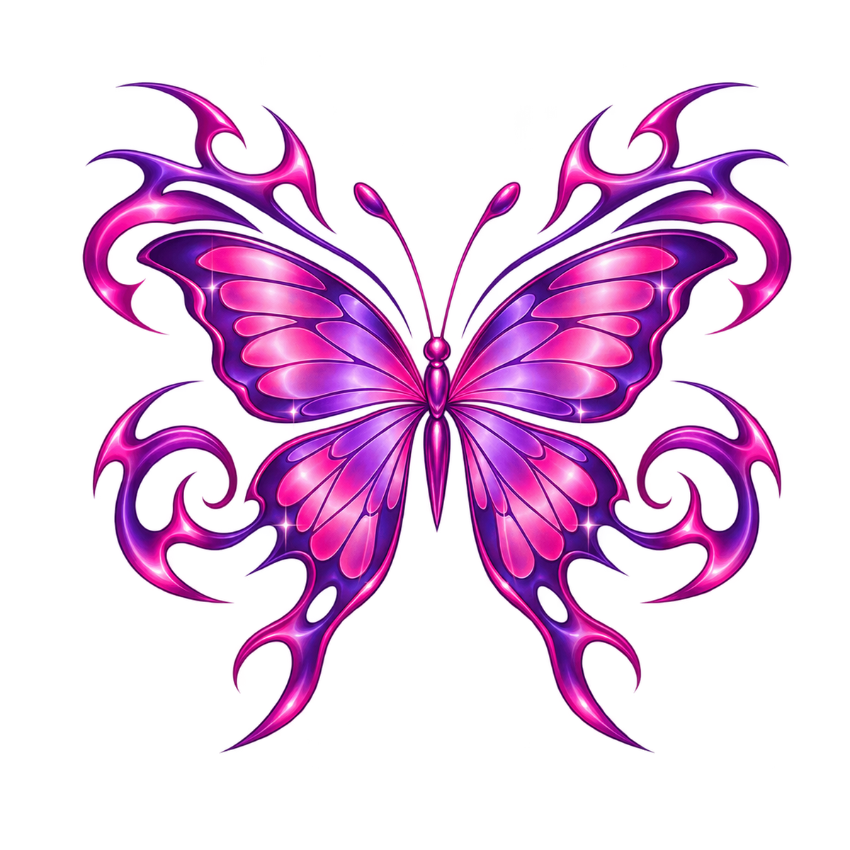 [Digital Download] Y2K Butterfly Flame Tee SVG PNG EPS Cricut Silhouette Sublimation Design