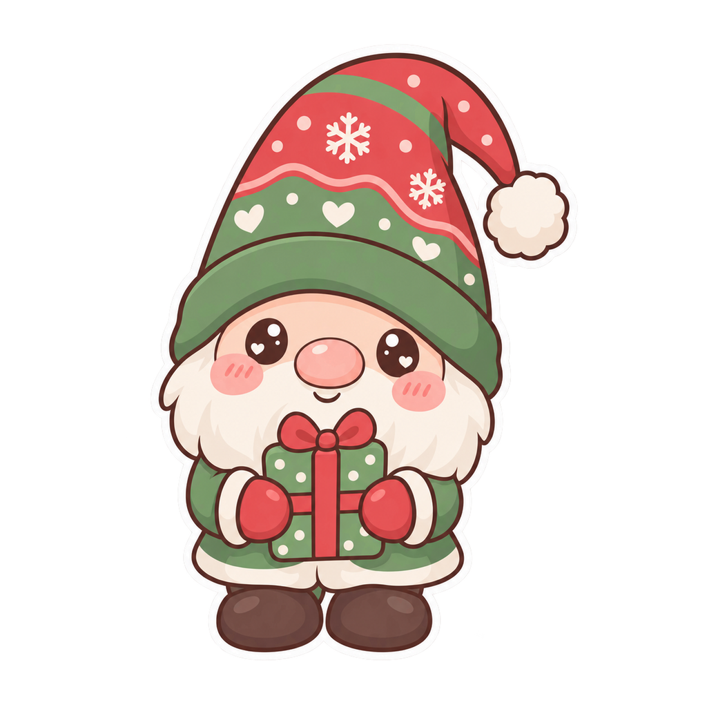 [Digital Download] Christmas Gnome T-Shirt SVG PNG EPS Cricut Silhouette Sublimation Design