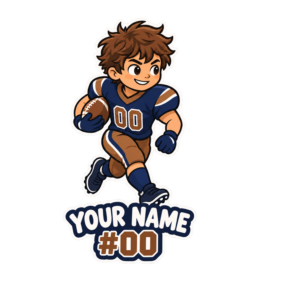 [Digital Download] Custom Football Kid Tee SVG PNG EPS Cricut Silhouette Sublimation Design