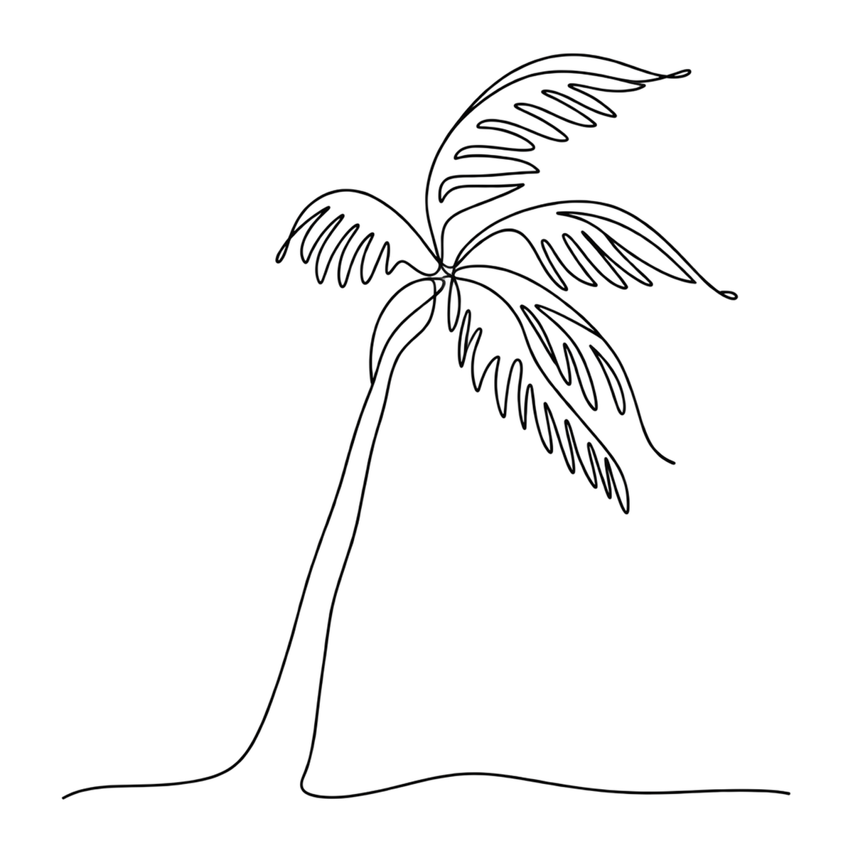 [Digital Download] Palm Tree T-Shirt SVG PNG EPS Cricut Silhouette Sublimation Design