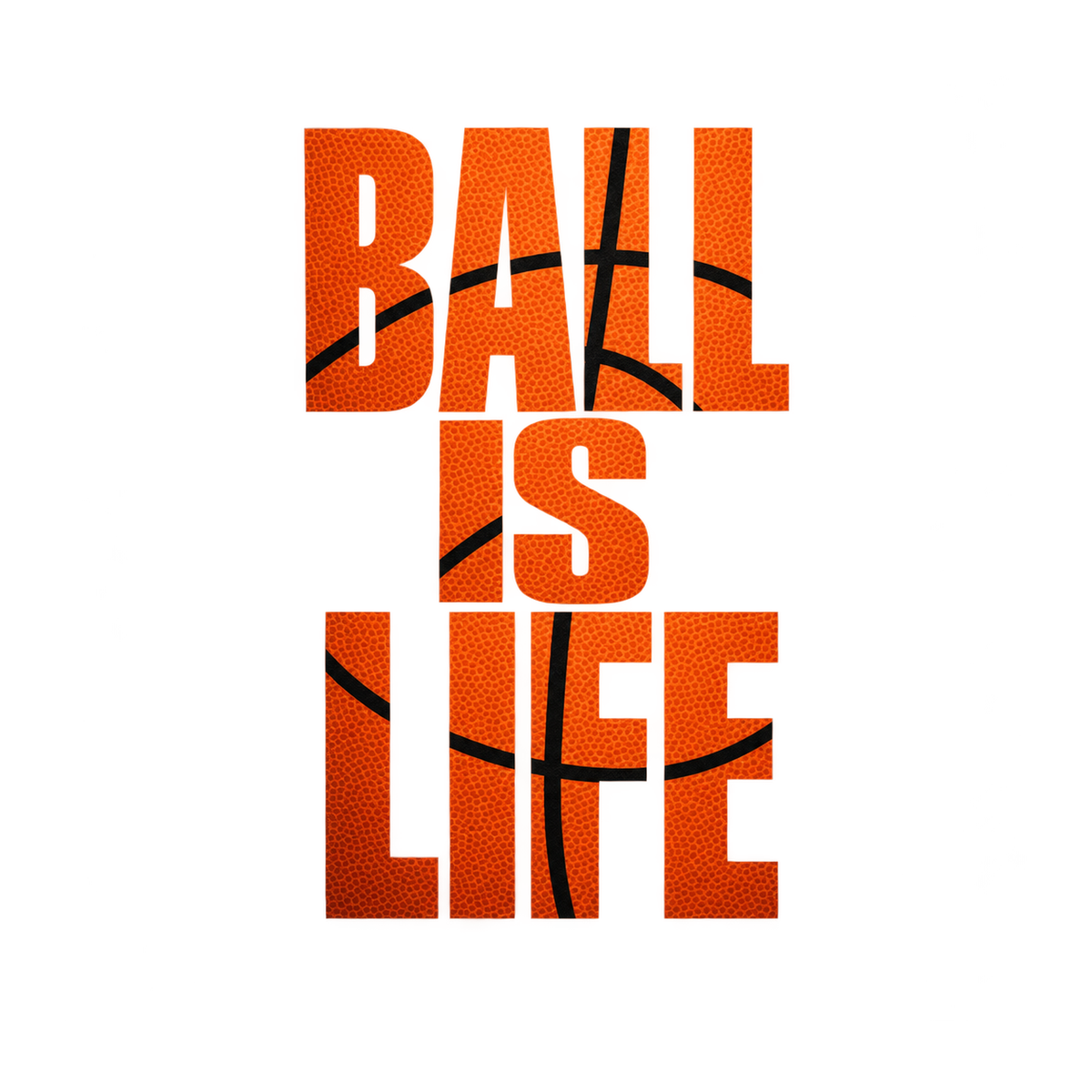 [Digital Download] Ball Is Life Basketball T-Shirt SVG PNG EPS Cricut Silhouette Sublimation Design