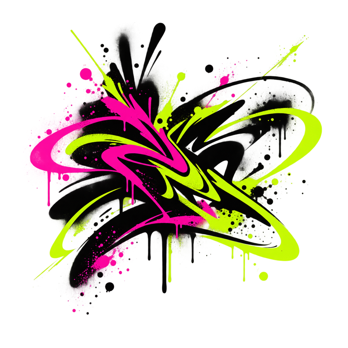 [Digital Download] Abstract Graffiti Tag Tee SVG PNG EPS Cricut Silhouette Sublimation Design