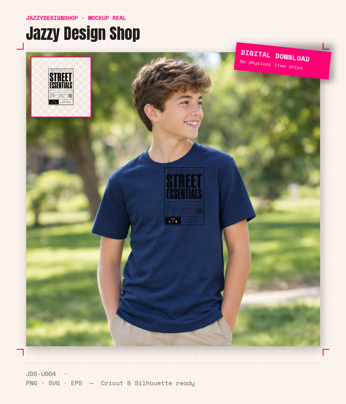 [Digital Download] Streetwear Brand Tag T-Shirt SVG PNG EPS Cricut Silhouette Sublimation Design