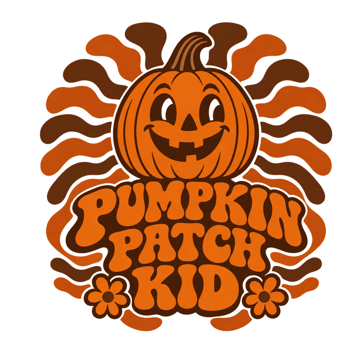 [Digital Download] Groovy Pumpkin T-Shirt SVG PNG EPS Cricut Silhouette Sublimation Design