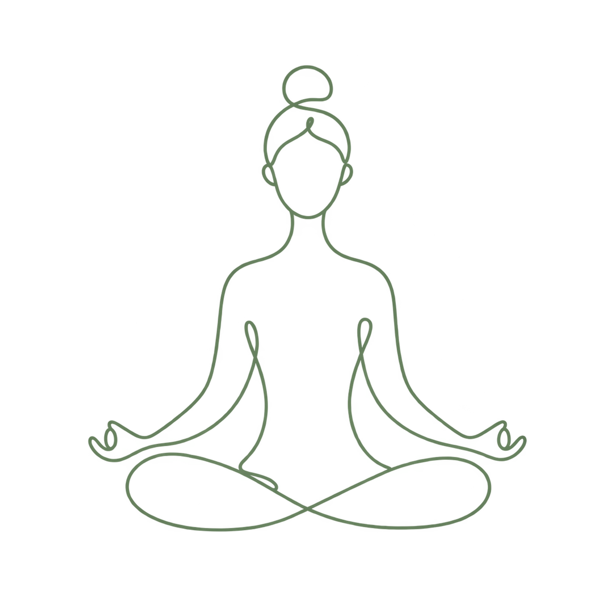 [Digital Download] Yoga Flow Minimalist Line Art T-Shirt SVG PNG EPS Cricut Silhouette Sublimation Design