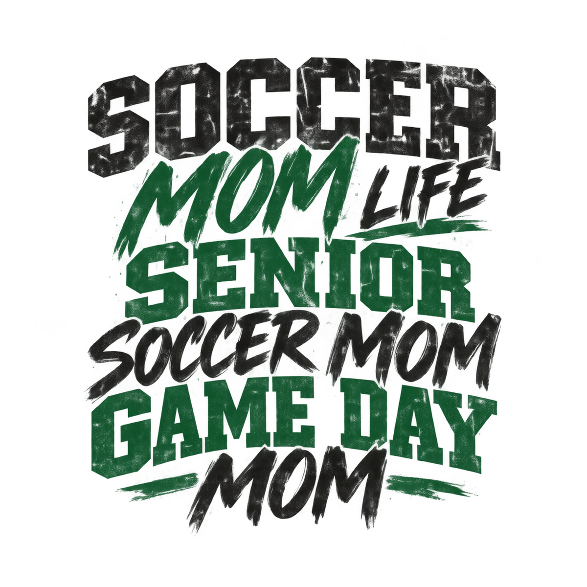 [Digital Download] Soccer Mom Grunge Tee SVG PNG EPS Cricut Silhouette Sublimation Design