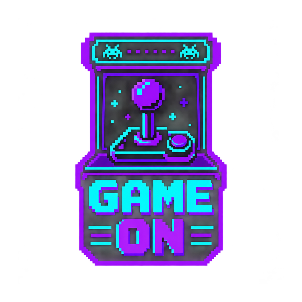 [Digital Download] Retro Arcade Gamer Badge T-Shirt SVG PNG EPS Cricut Silhouette Sublimation Design