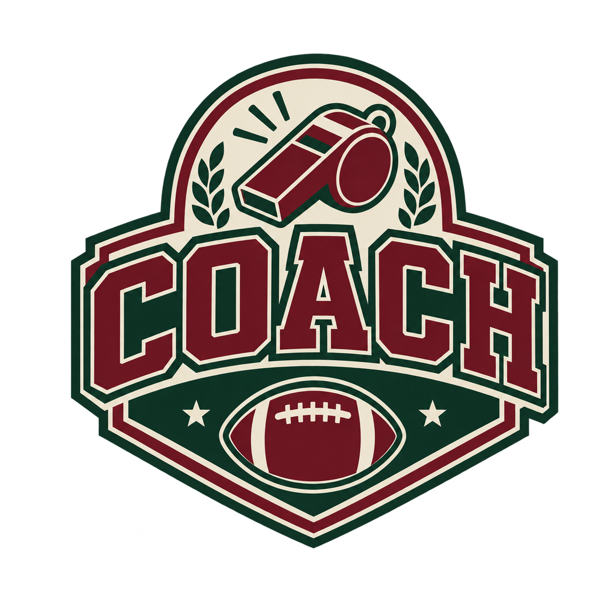 [Digital Download] Football Coach Badge Tee SVG PNG EPS Cricut Silhouette Sublimation Design