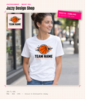 [Digital Download] Custom Team Name Basketball Tee SVG PNG EPS Cricut Silhouette Sublimation Design