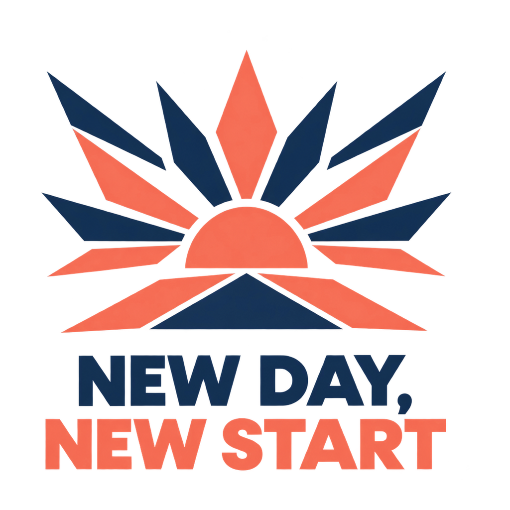 [Digital Download] New Day New Start Geometric T-Shirt SVG PNG EPS Cricut Silhouette Sublimation Design