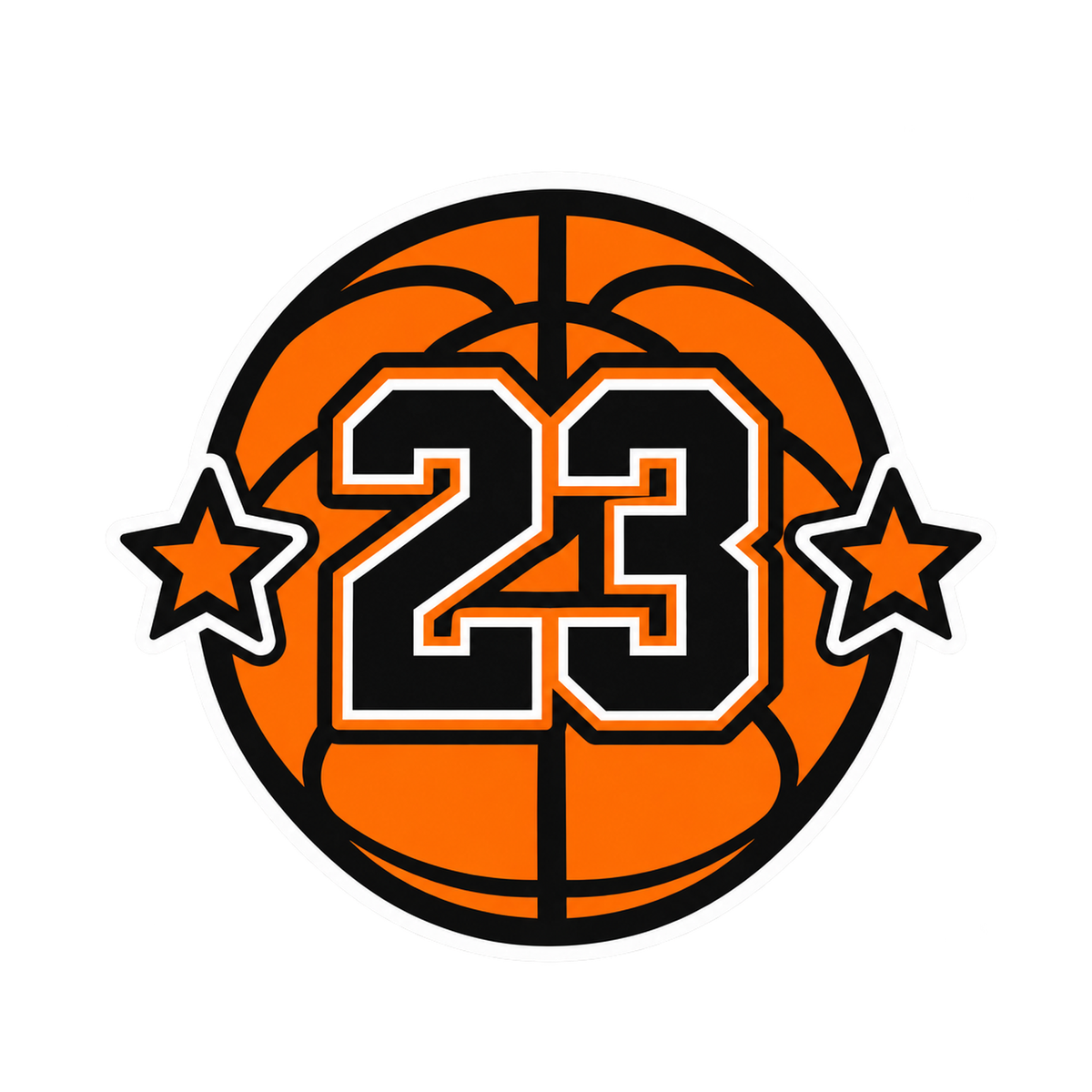 [Digital Download] Basketball Number T-Shirt SVG PNG EPS Cricut Silhouette Sublimation Design